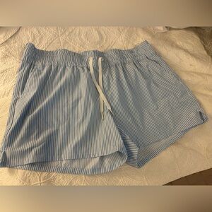 Southern tide Blue and White Striped Shorts, worn once